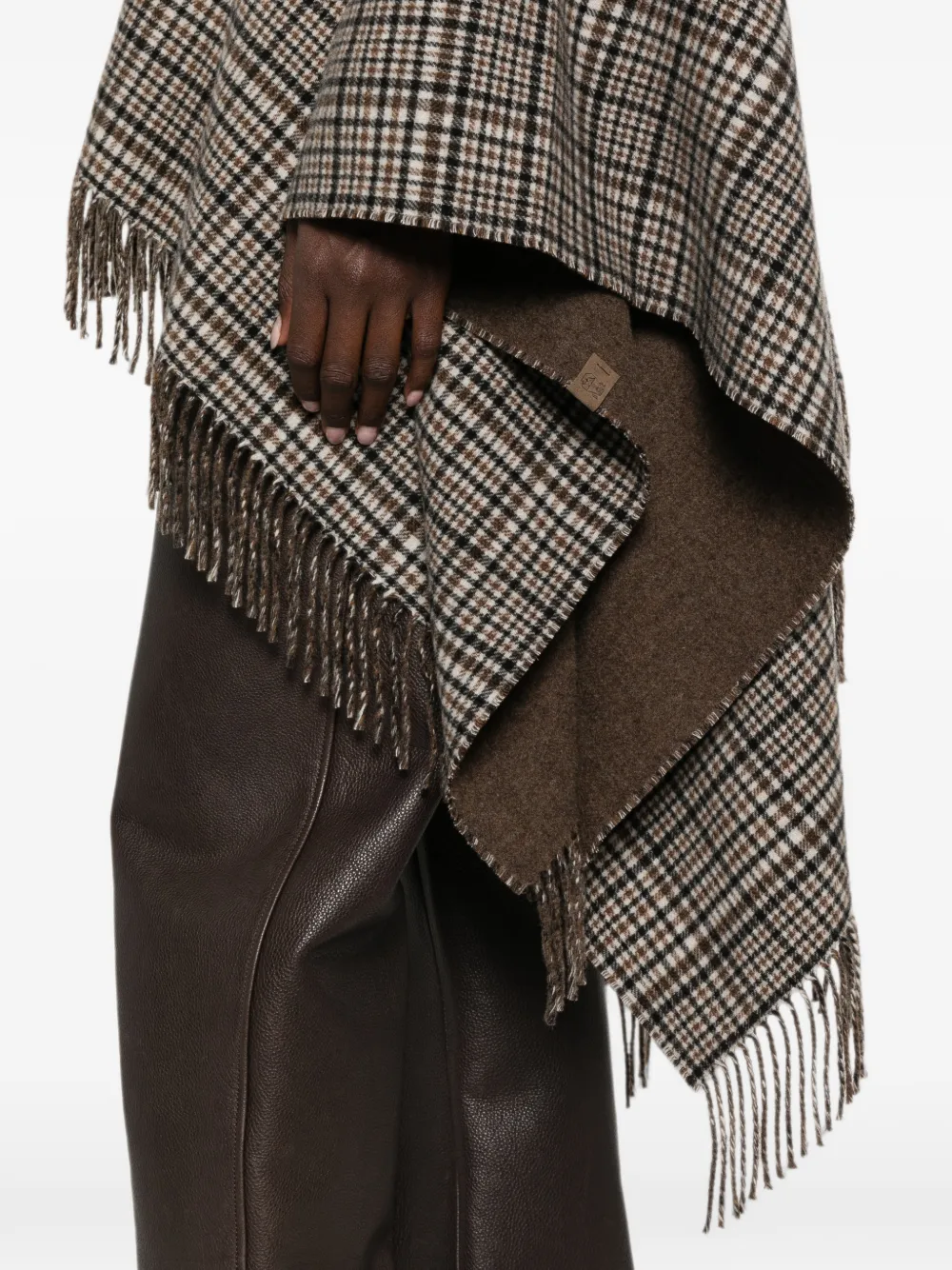 Brunello Cucinelli Poncho met paisley-print Beige