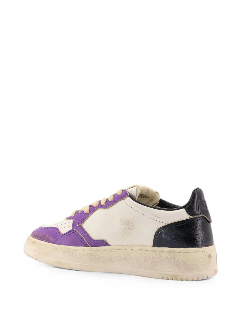 Autry Super Vintage leather low-top sneakers Wit