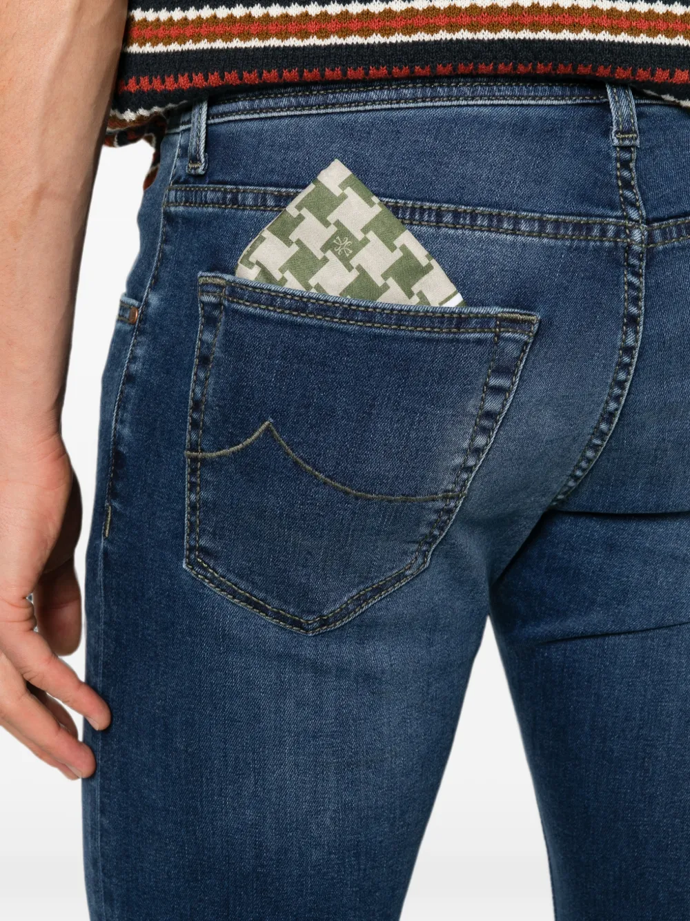 Jacob Cohën Nick jeans met logopatch Blauw