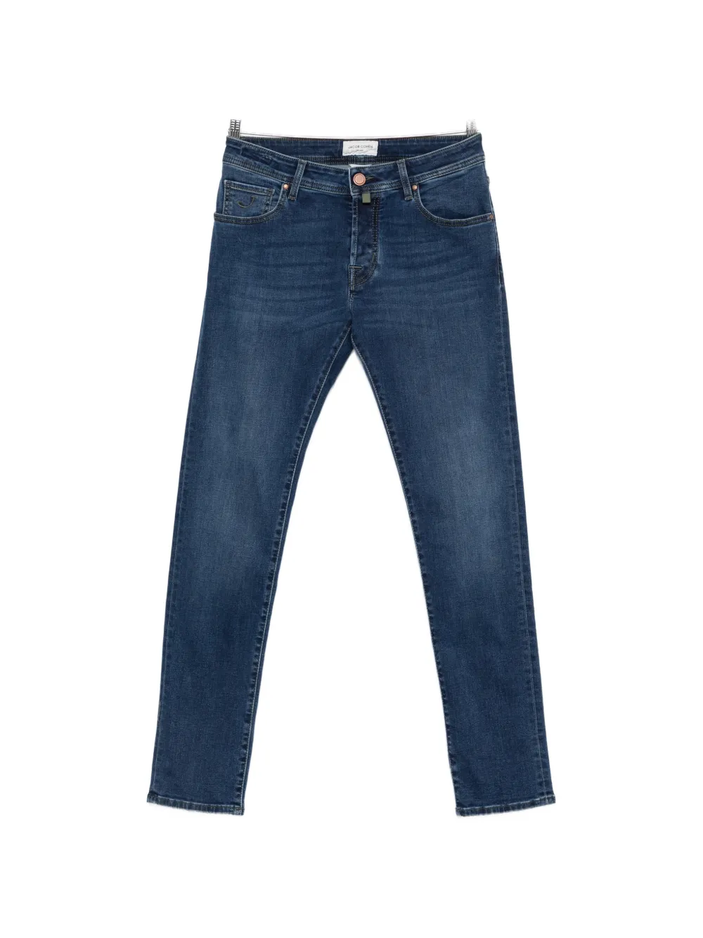 Jacob Cohën Nick logo-patch jeans - Blu