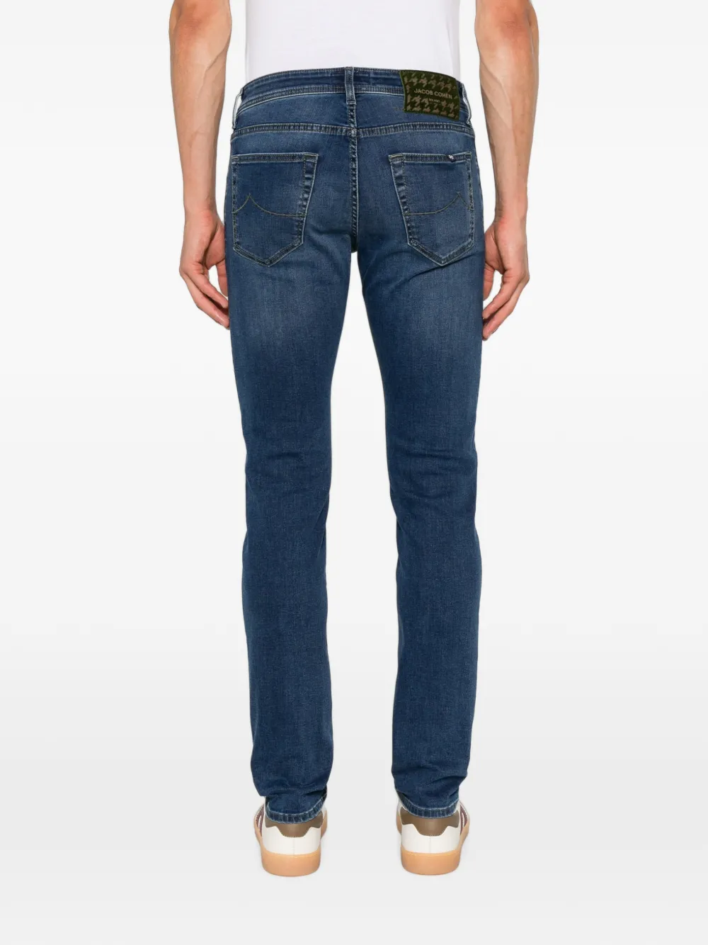 Jacob Cohën Nick jeans met logopatch Blauw