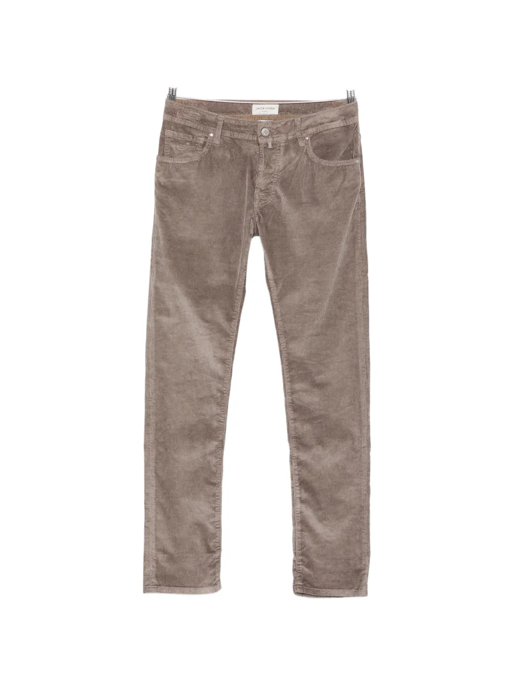 Jacob Cohën Nick corduroy-effect slim-fit cotton trousers - Nude