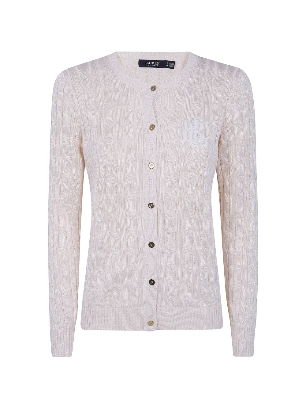 Lauren Ralph Lauren Cardigan mit Zopfmuster - Nude