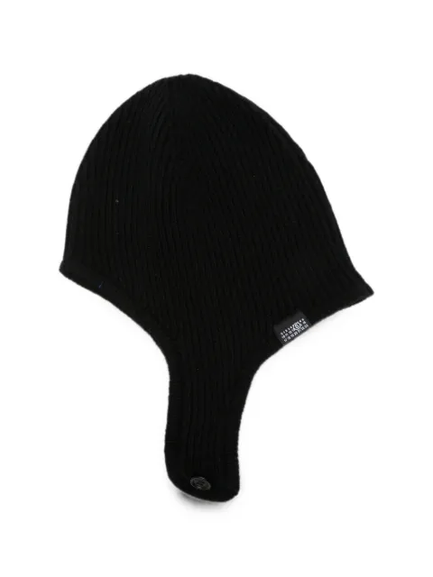 MM6 Maison Margiela ribbed-knit ear-flap hat