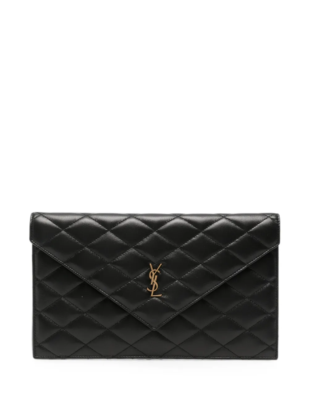 Saint Laurent quilted clutch bag - Black
