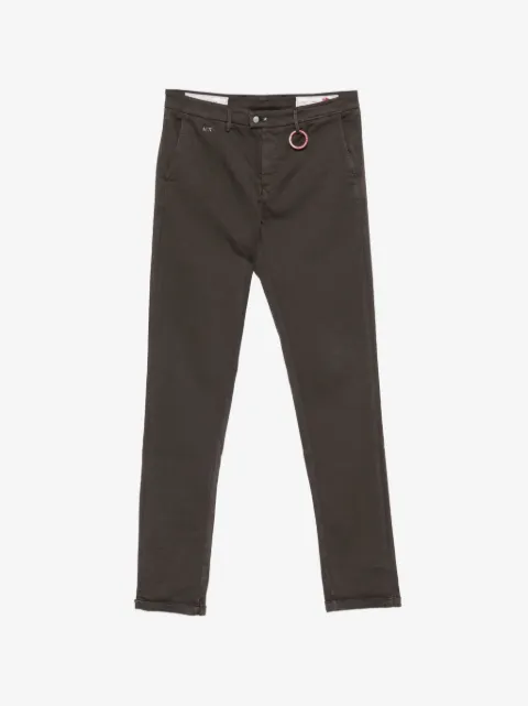 Sartoria Tramarossa Luis logo-patch straight-leg trousers