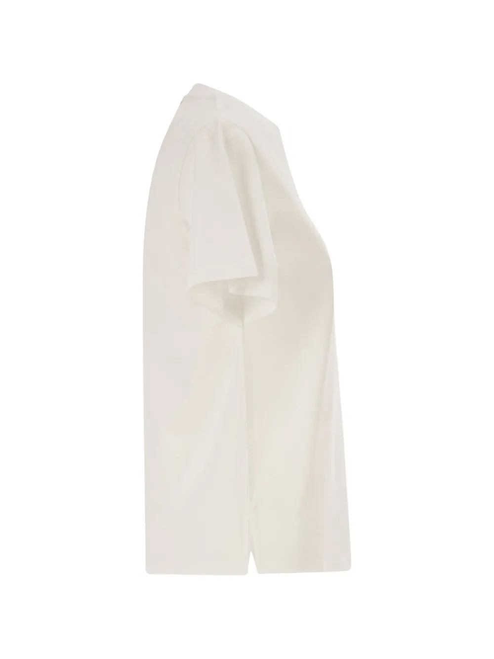 Weekend Max Mara T-shirt met geborduurd logo Beige