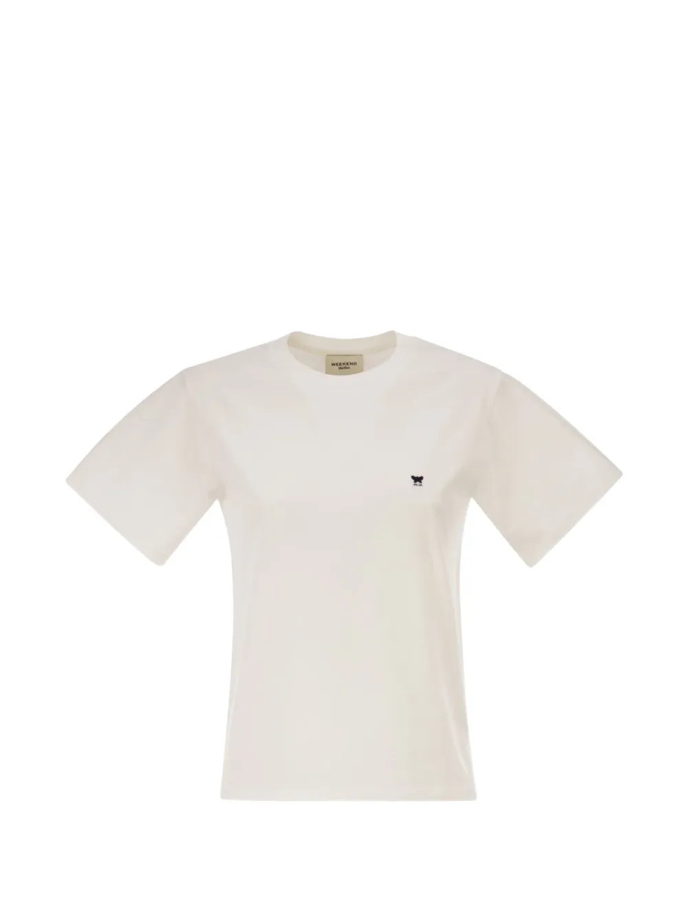 Weekend Max Mara embroidered-logo jersey T-shirt - Toni neutri