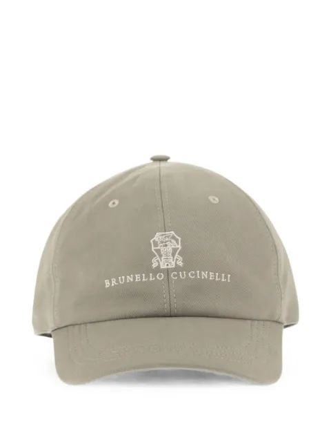 Brunello Cucinelli embroidered logo baseball cap