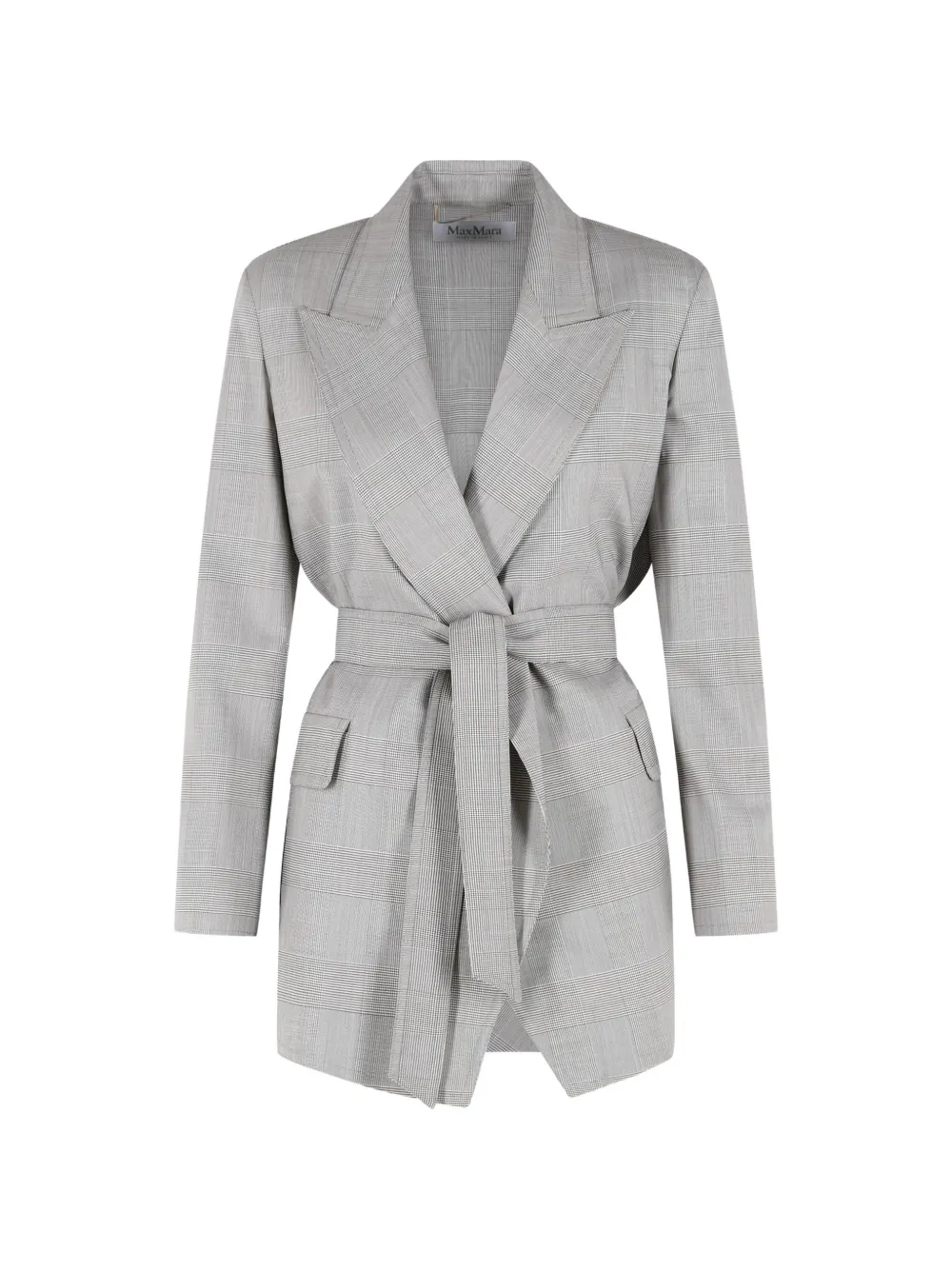 Max Mara Nasello Prince of Wales wool jacket - Grigio