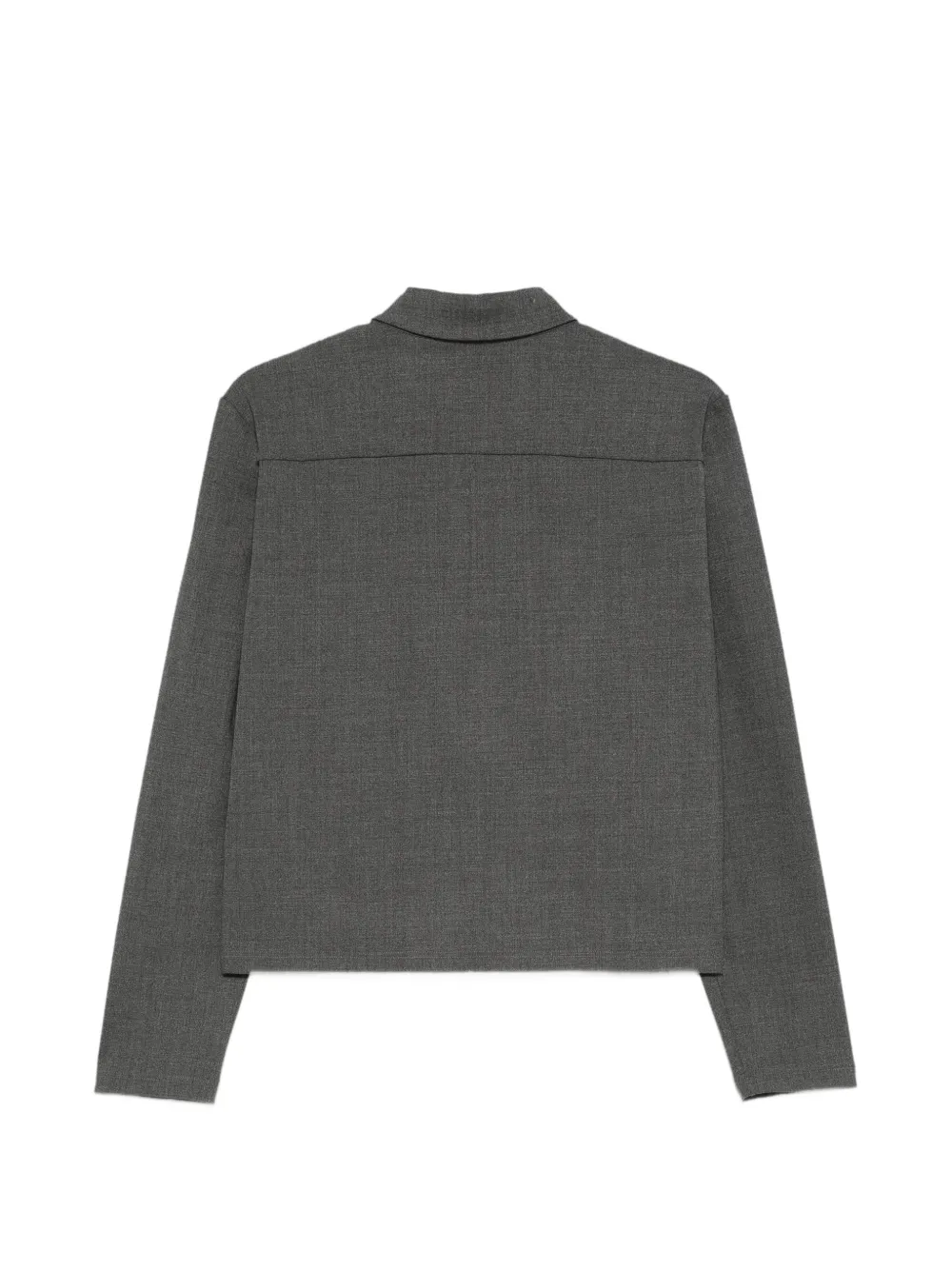 Jil Sander Jack met klassieke kraag en rits Grijs