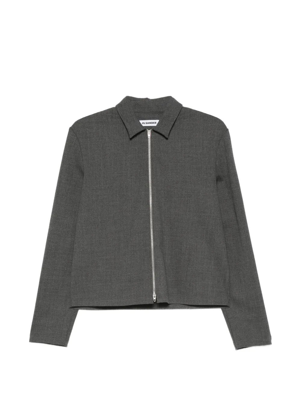 Jil Sander zip-up classic-collar jacket - Grau