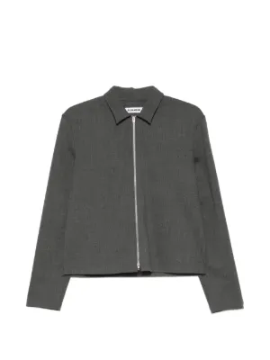 Jil Sander ウール フリースジャケット | グレー | FARFETCH JP