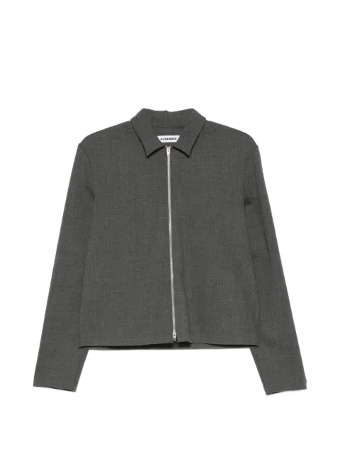 Jil Sander chaqueta con cremallera y cuello clásico