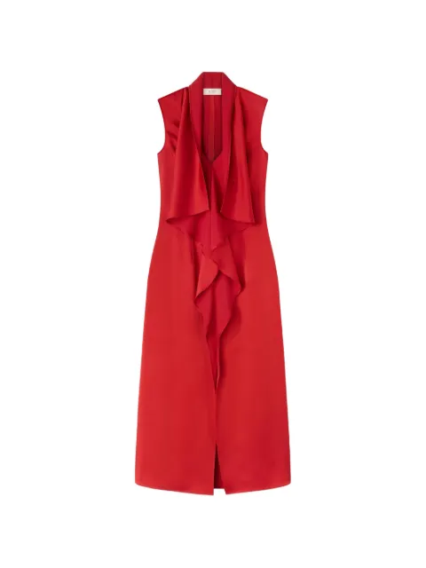 RETORI vestido midi con diseño drapeado