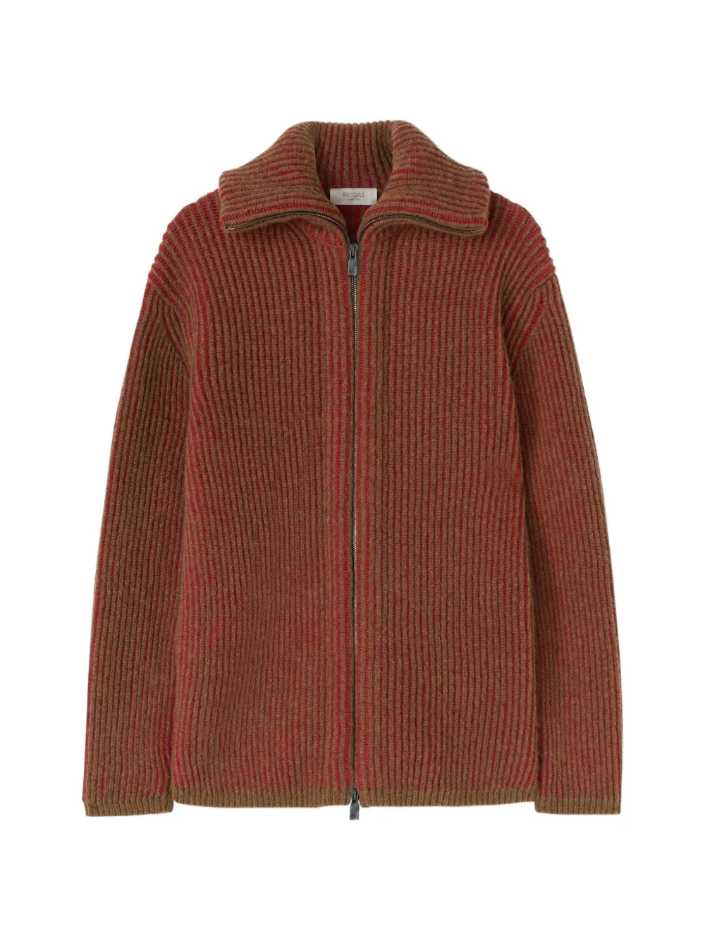 RETORI ribbed-knit cardigan - Rot