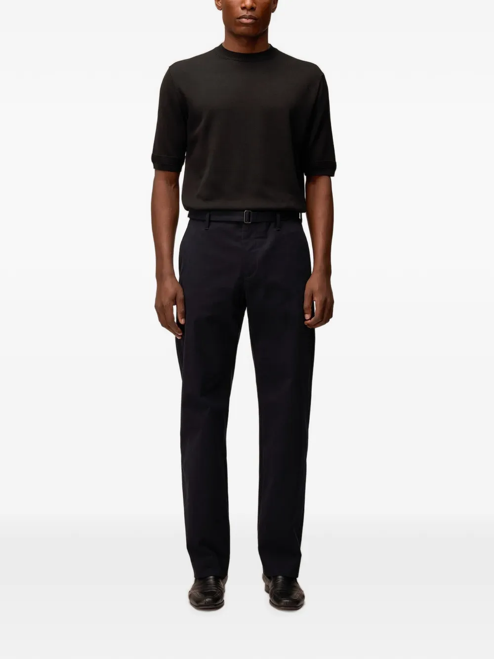 RETORI Broek met ceintuur Blauw