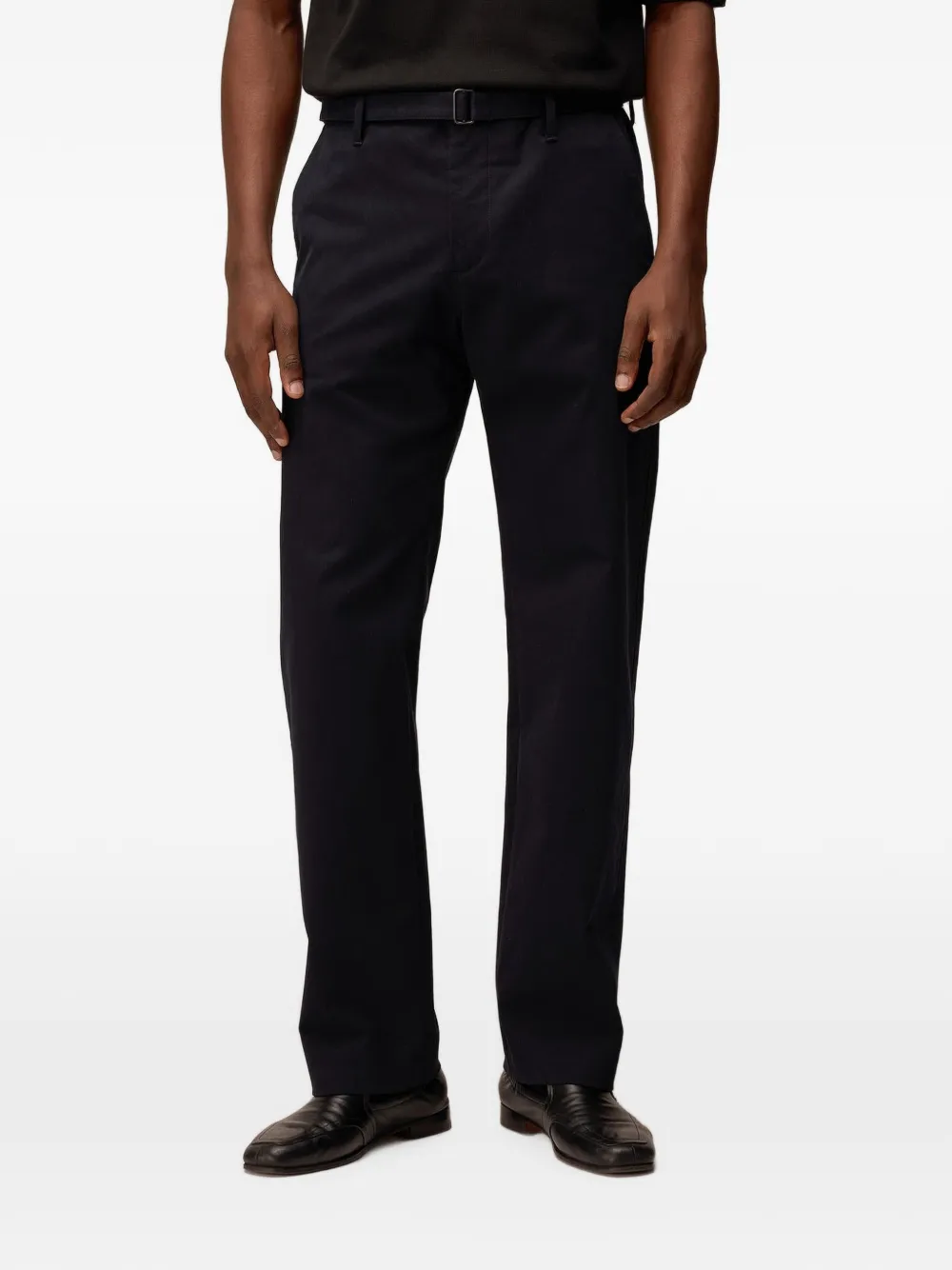 RETORI Broek met ceintuur Blauw