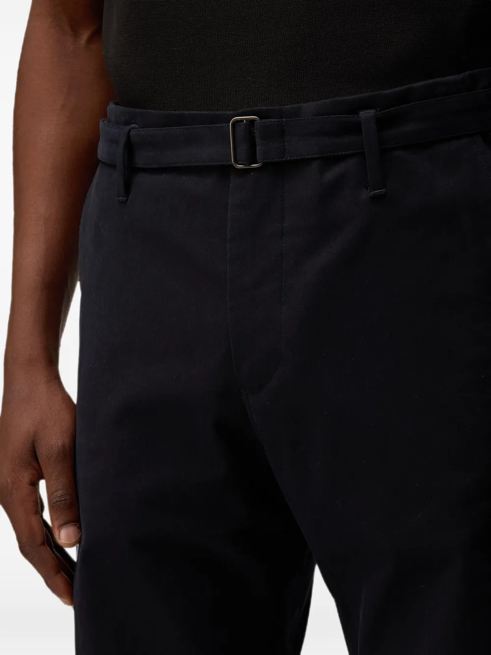 RETORI Broek met ceintuur Blauw