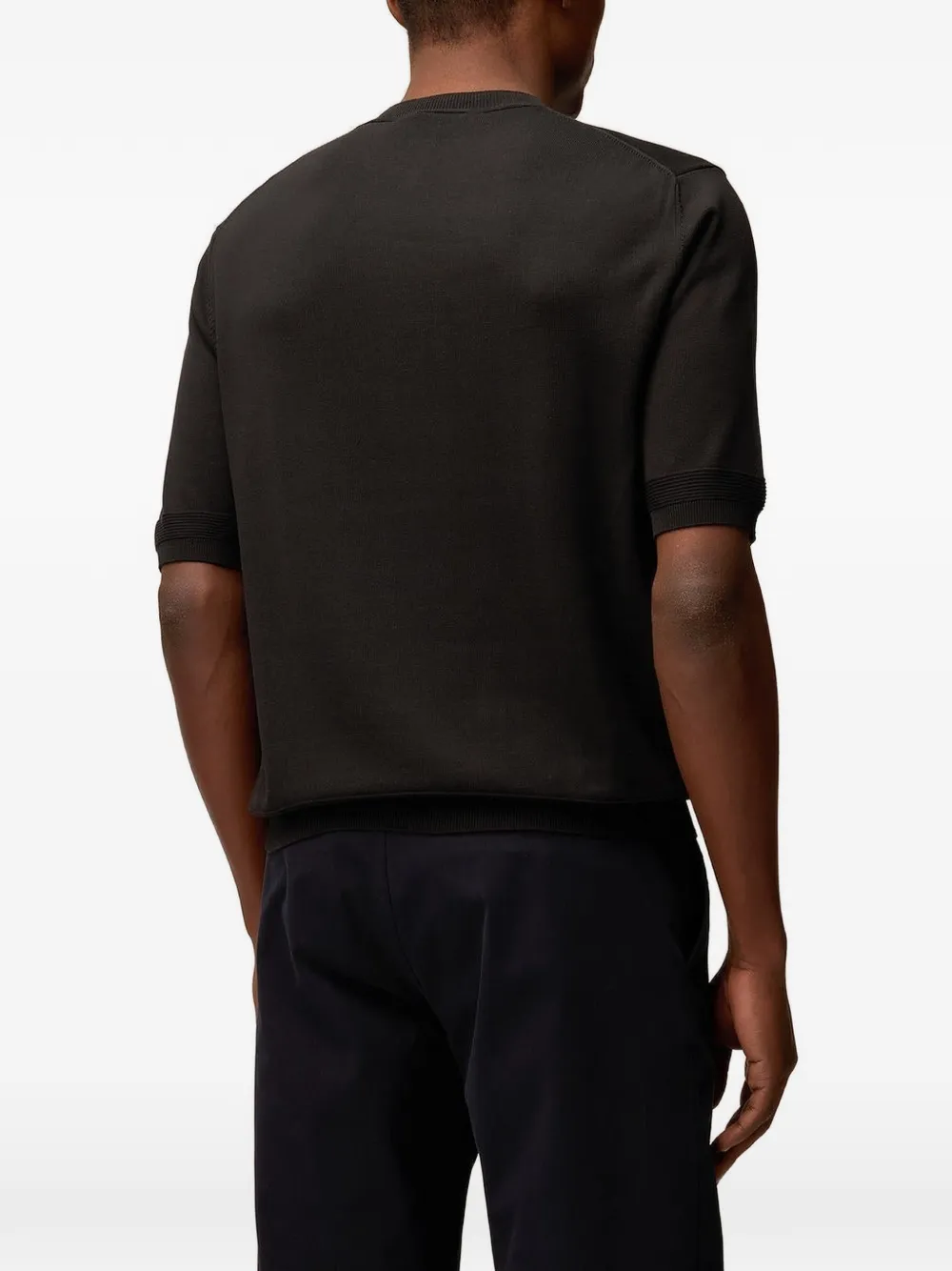 RETORI T-shirt met ronde hals Zwart