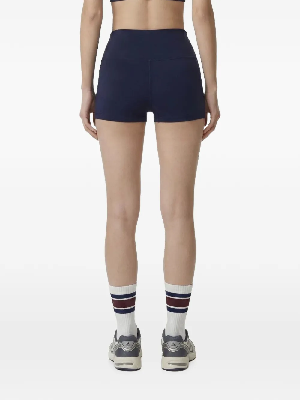 Sporty & Rich Shorts met logoprint Blauw