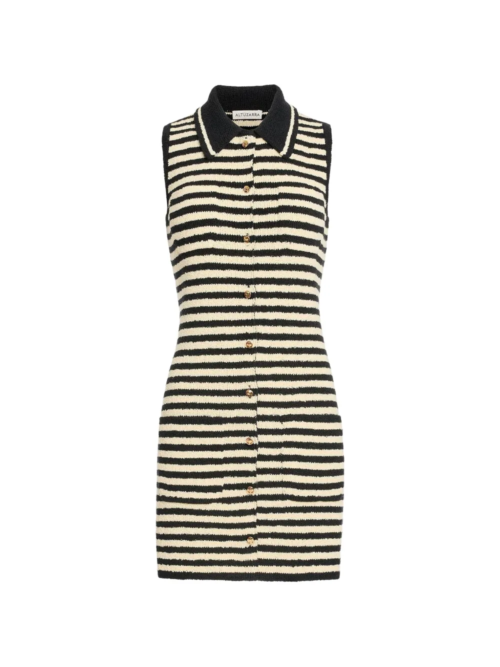Altuzarra Mamie striped knit mini dress - Toni neutri