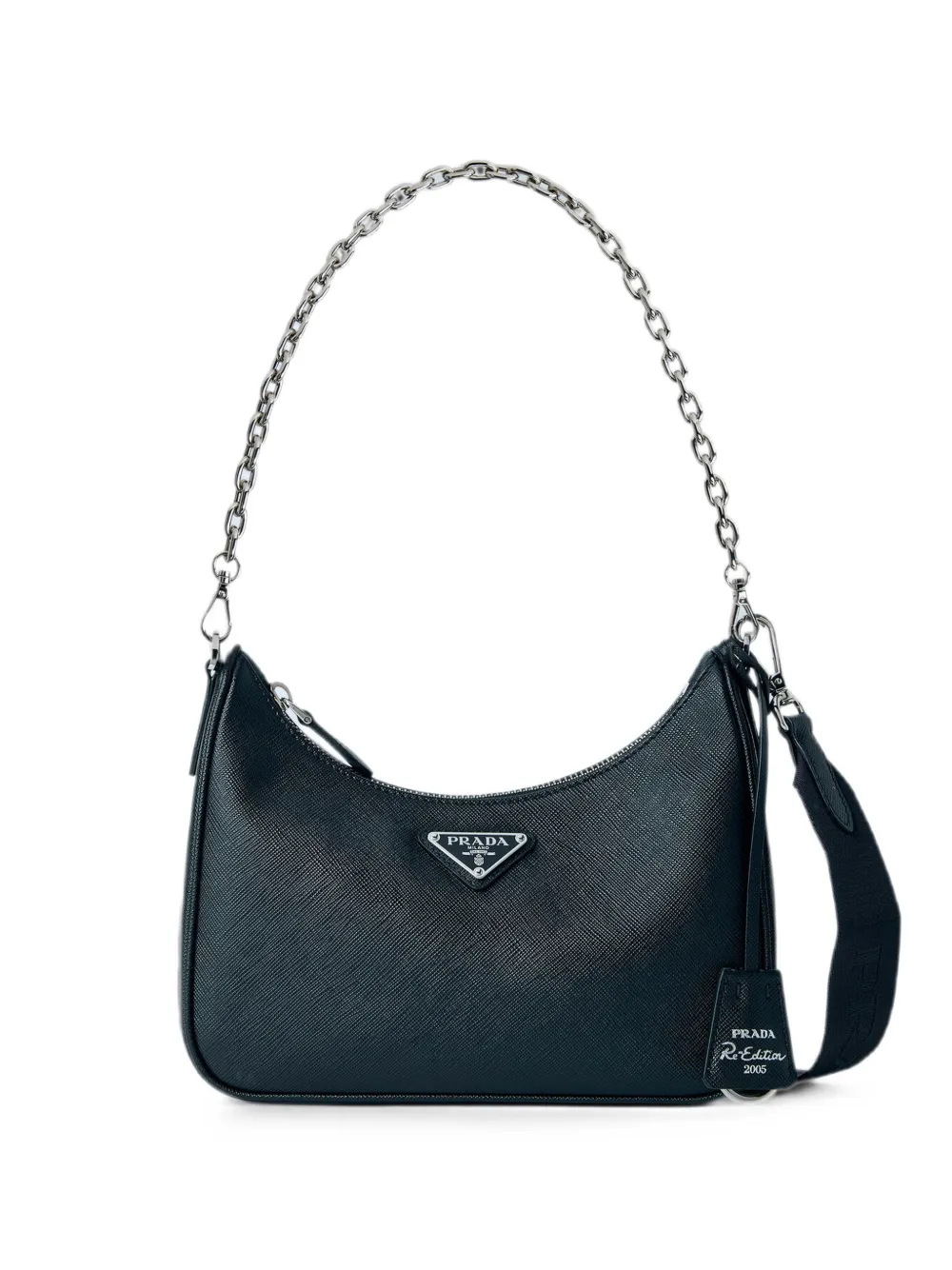 Prada Re-Edition 2005 leather shoulder bag - Nero