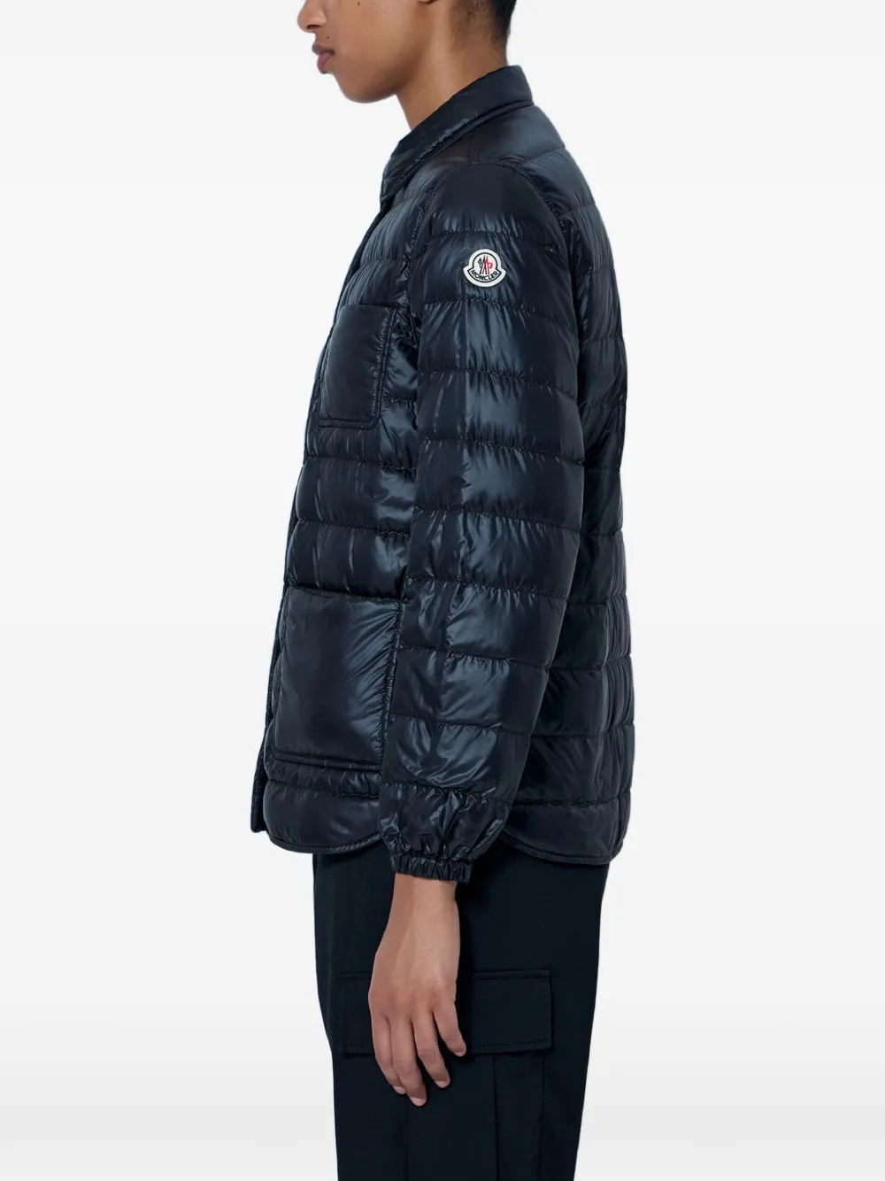 Moncler Gewatteerd jack met logopatch Zwart