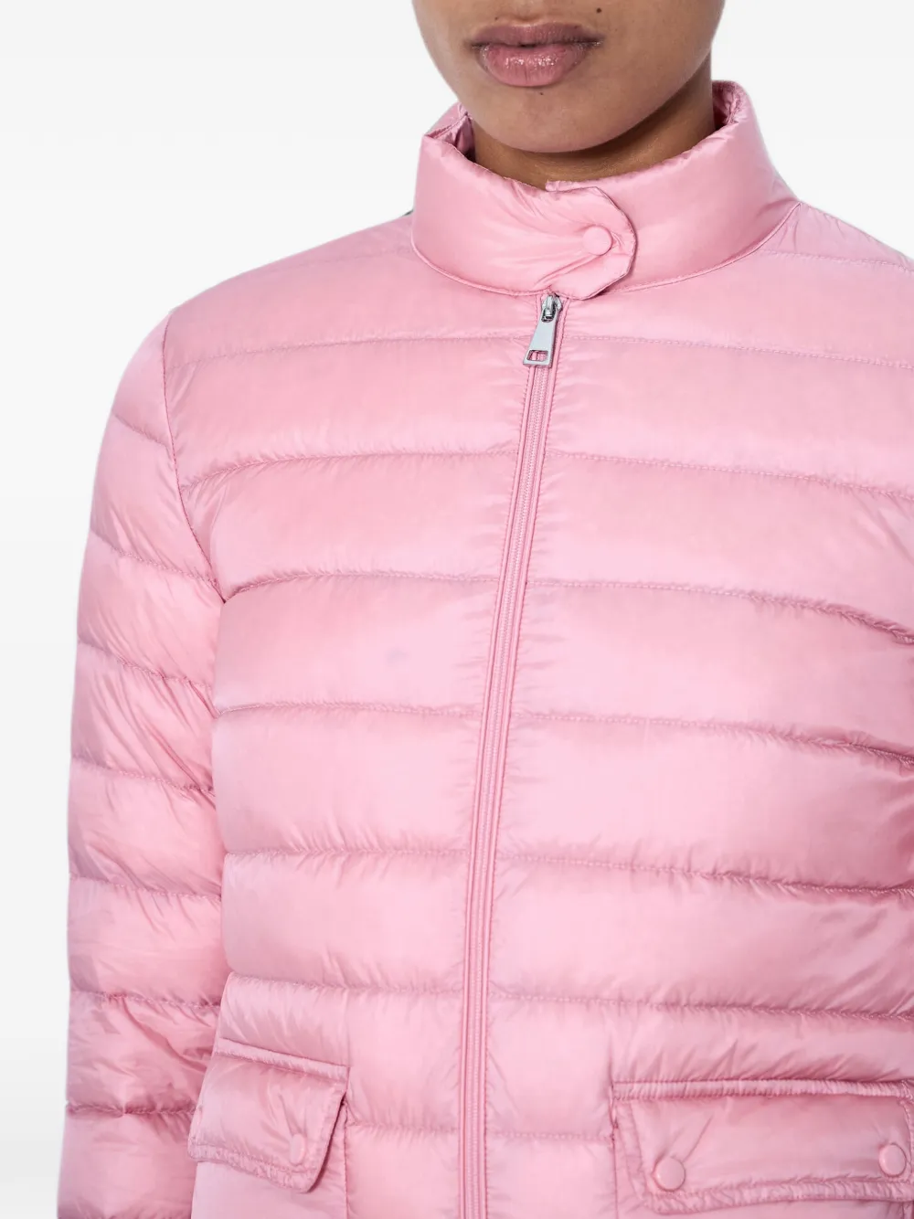 Moncler Gewatteerd jack met logopatch Roze