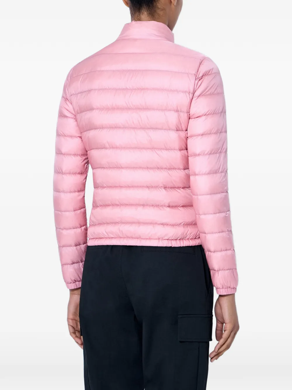 Moncler Gewatteerd jack met logopatch Roze
