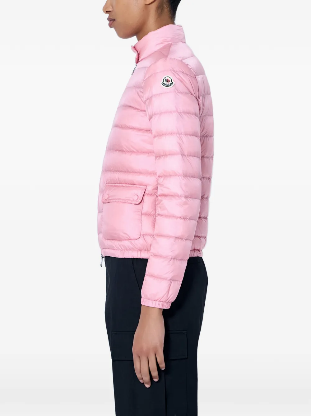 Moncler Gewatteerd jack met logopatch Roze