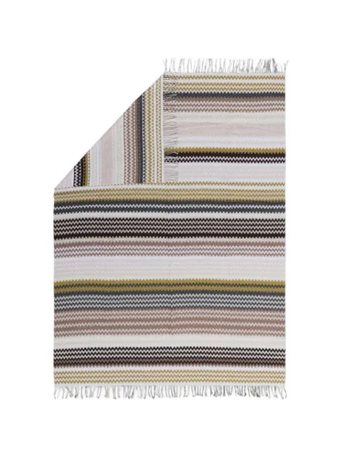 Missoni Home Humbert zigzag-pattern fringed throw