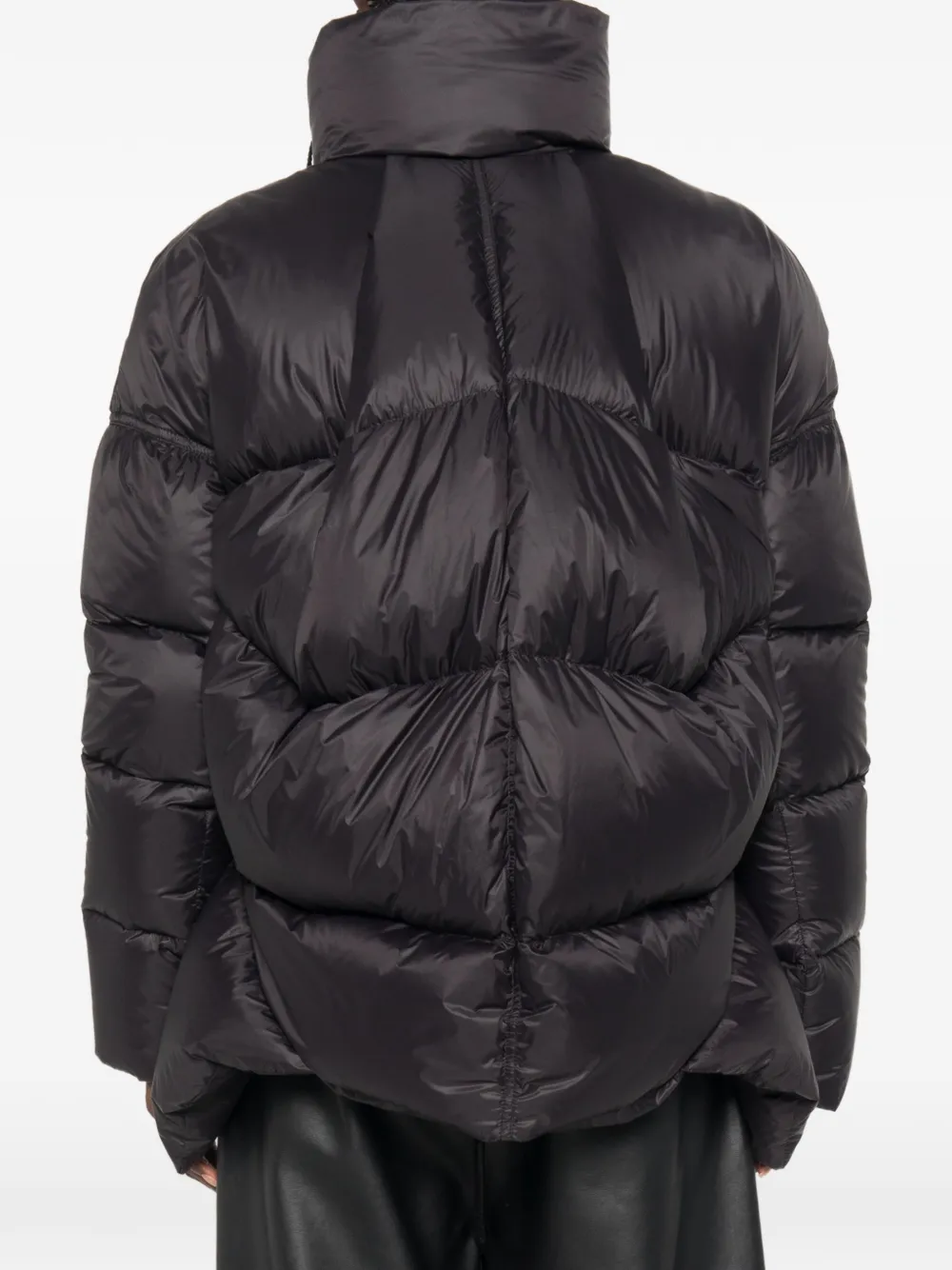 Rick Owens Gewatteerd jack Zwart