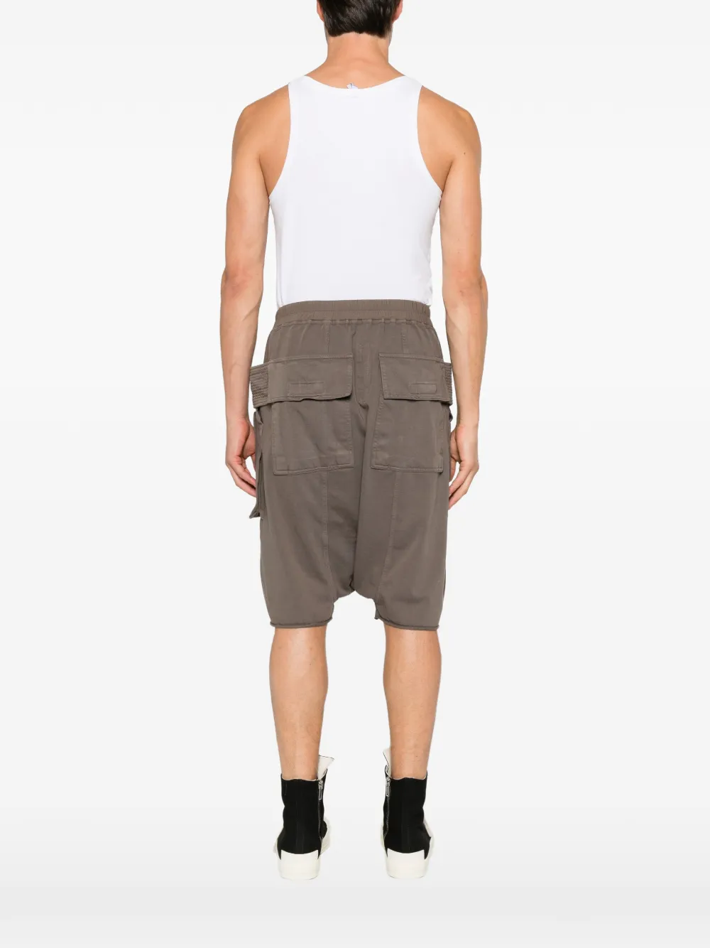 Rick Owens DRKSHDW Gewatteerde cargo shorts Grijs