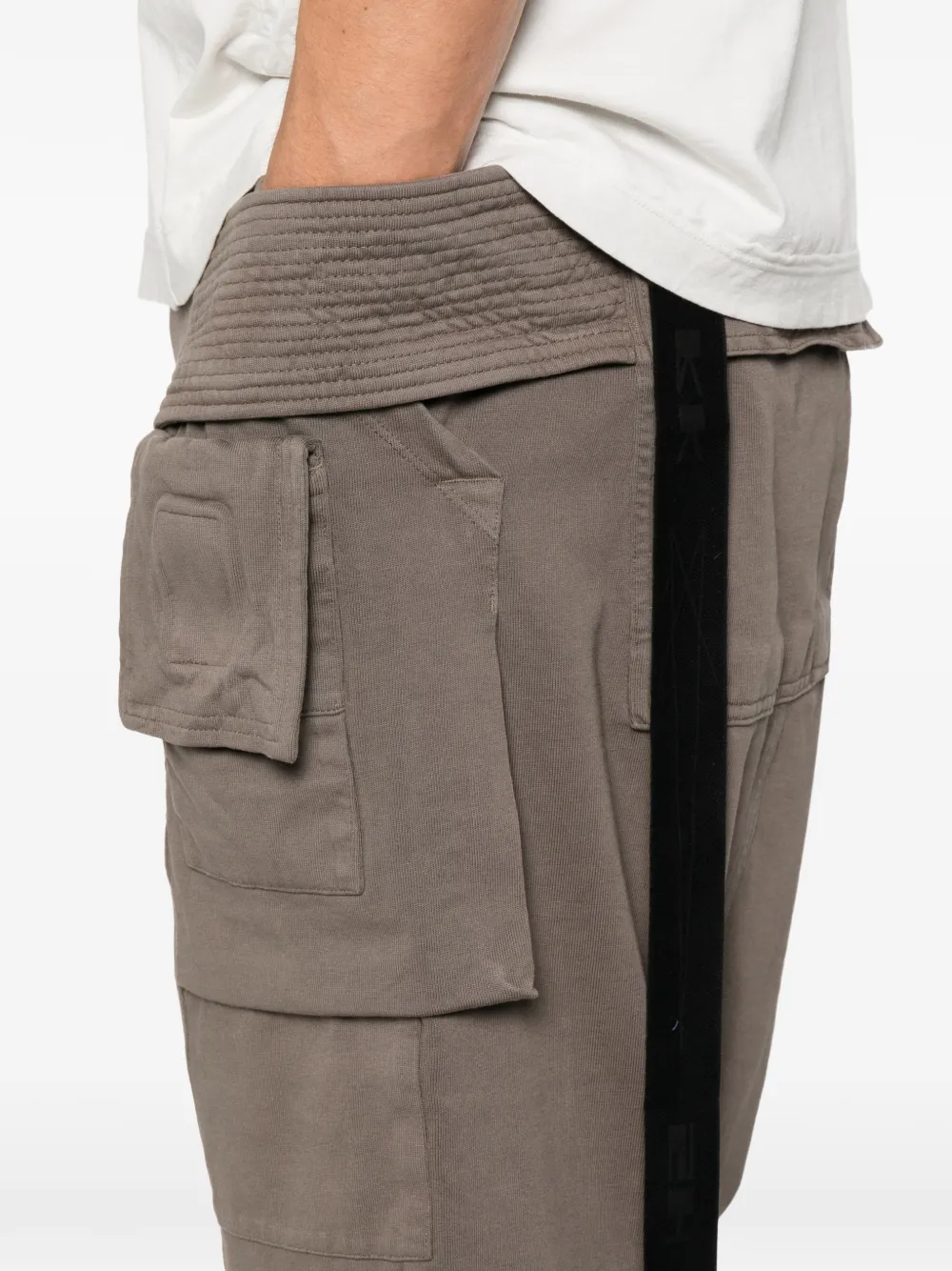 Rick Owens DRKSHDW Gewatteerde cargo shorts Grijs