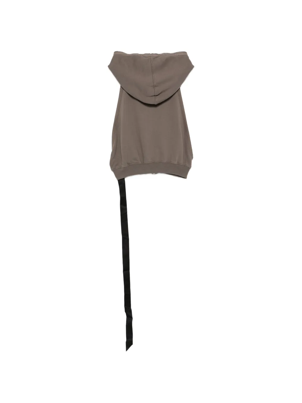 Rick Owens DRKSHDW Mouwloze bodywarmer met capuchon en rits Grijs