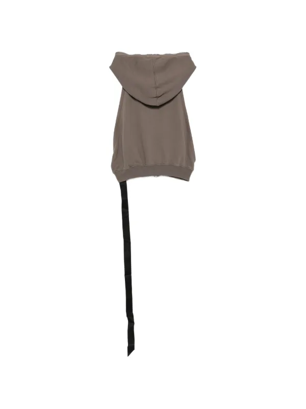 rick owens DRKSHDW フード　ベスト Rick Owens DRKSHDW ノースリーブ フーデッドベスト | グレー