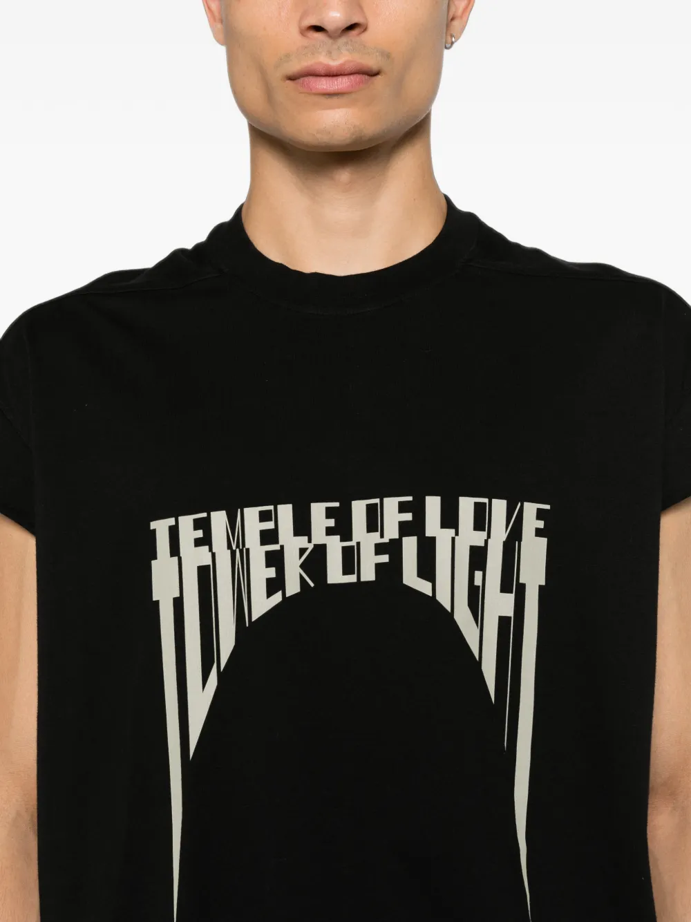 Rick Owens DRKSHDW T-shirt met print Zwart