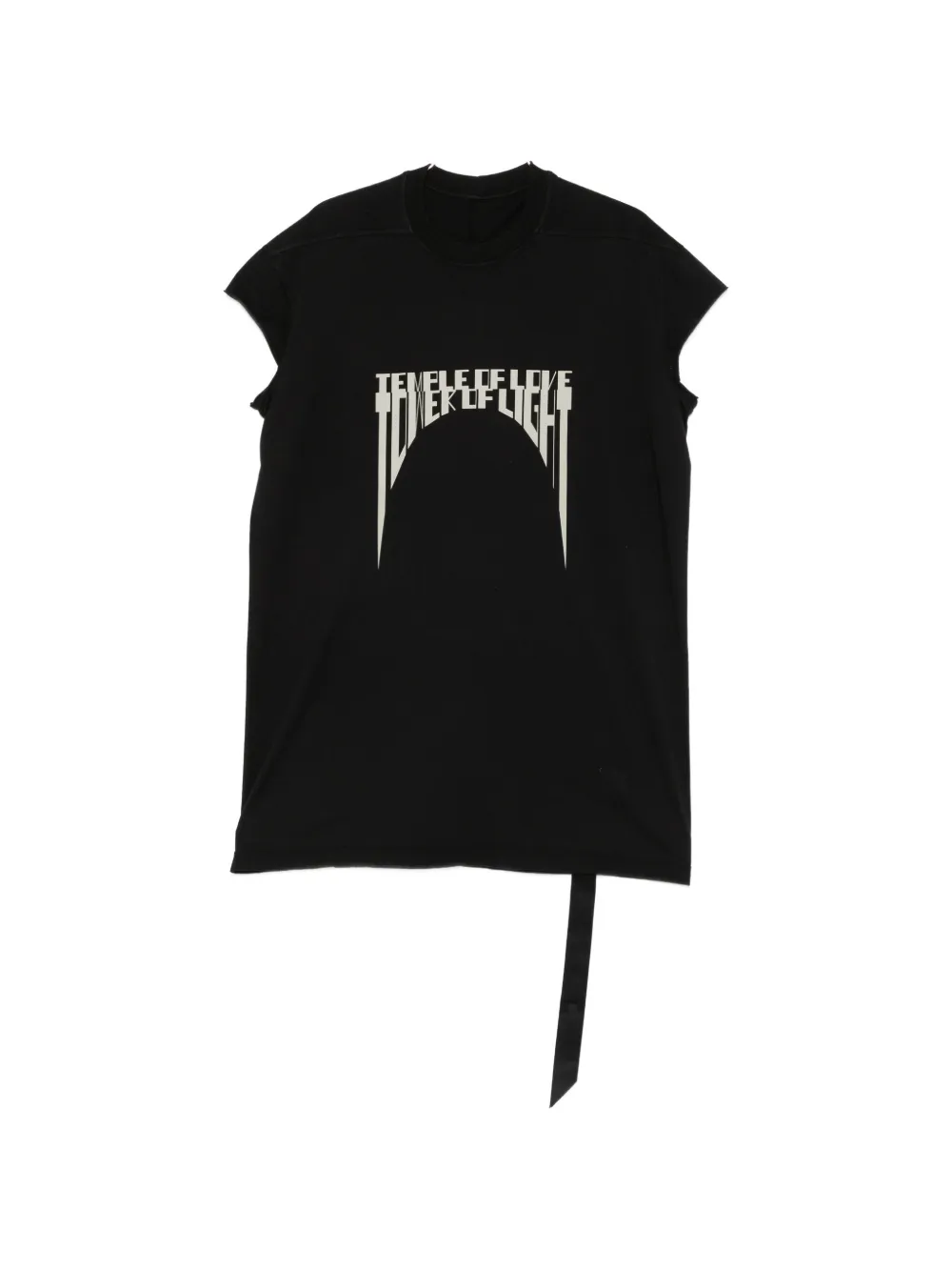 Rick Owens DRKSHDW graphic-print longline T-shirt - Schwarz