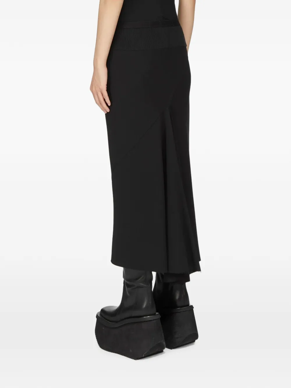 Rick Owens Bias A-lijnrok Zwart
