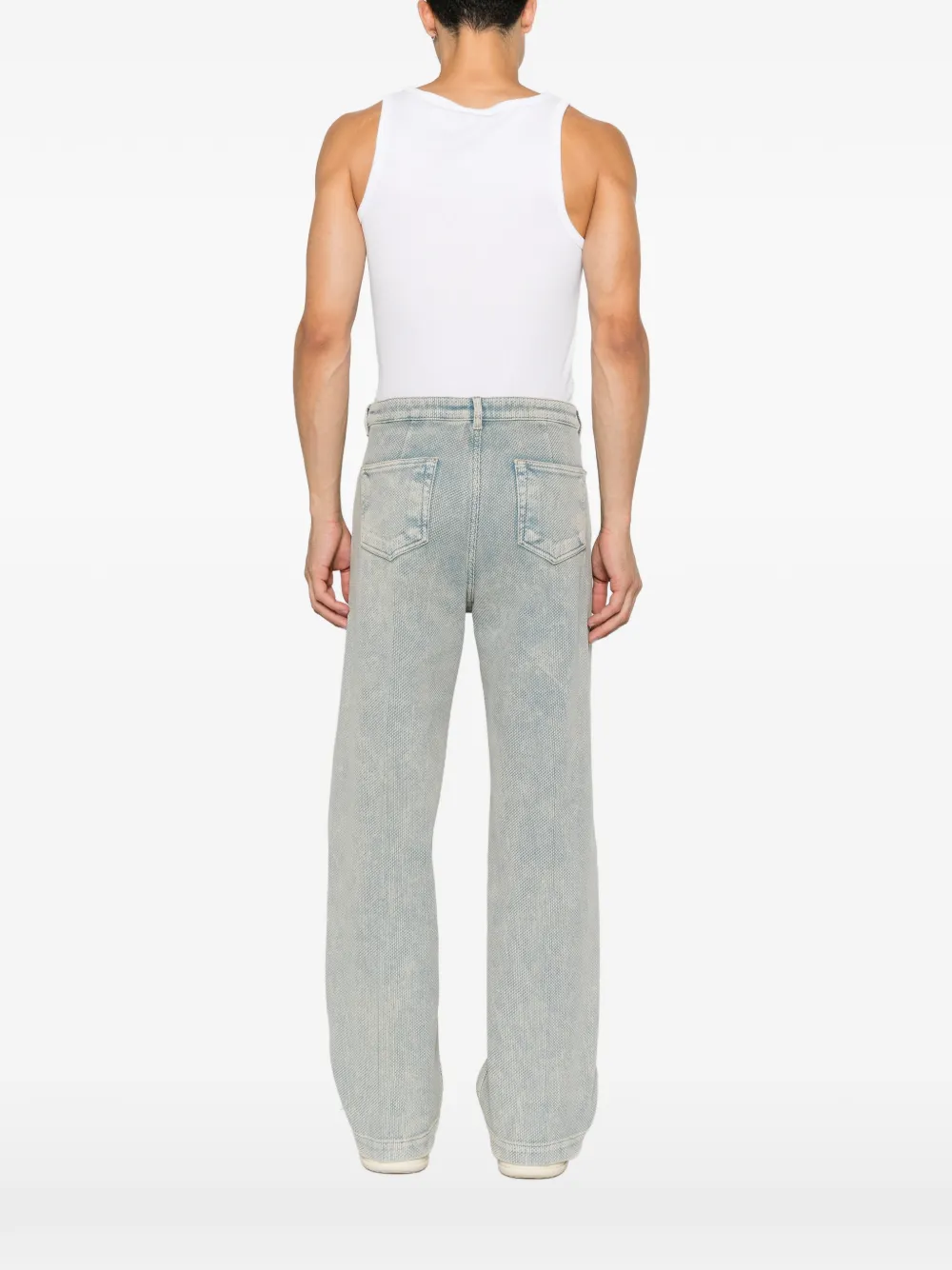 Rick Owens Jeans met honingraat-textuur Blauw