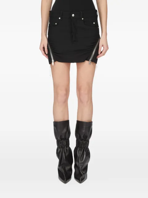 Rick Owens Bolan Banana Mini frayed-hem skirt