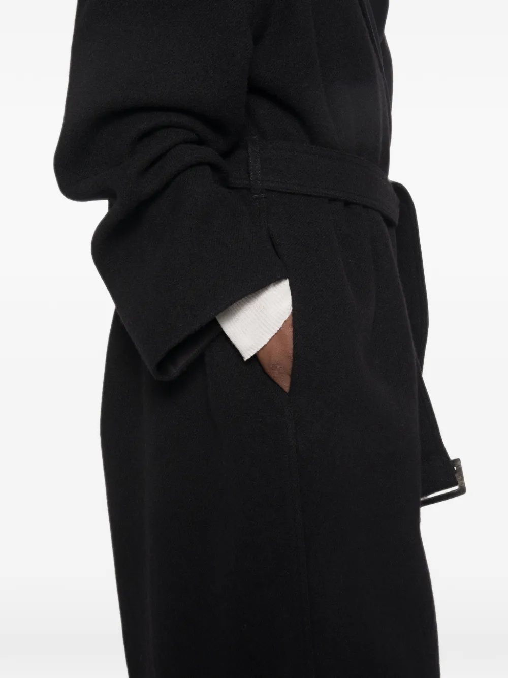 Rick Owens Jas met capuchon Zwart