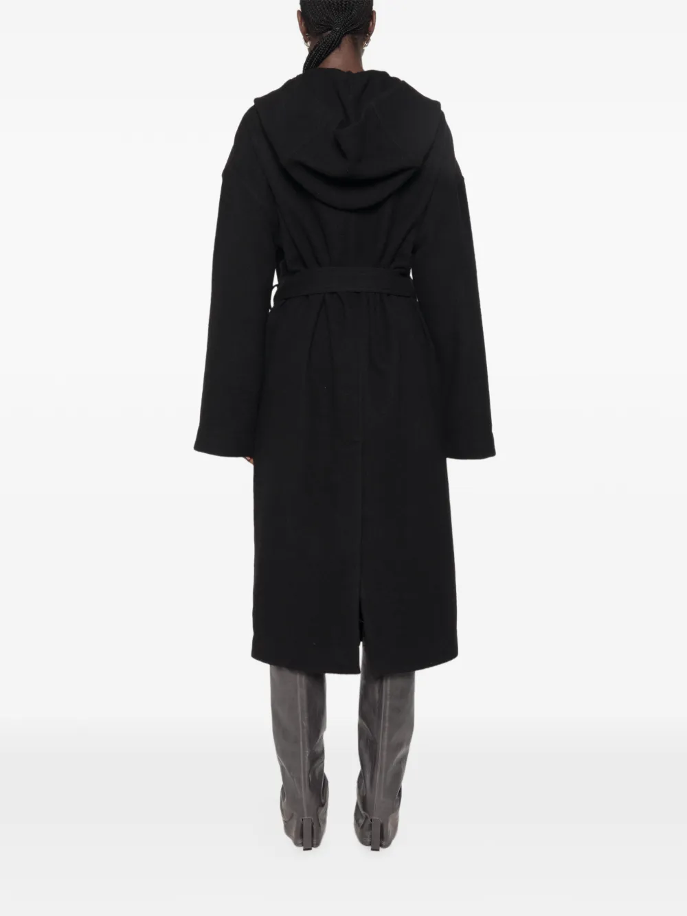 Rick Owens Jas met capuchon Zwart