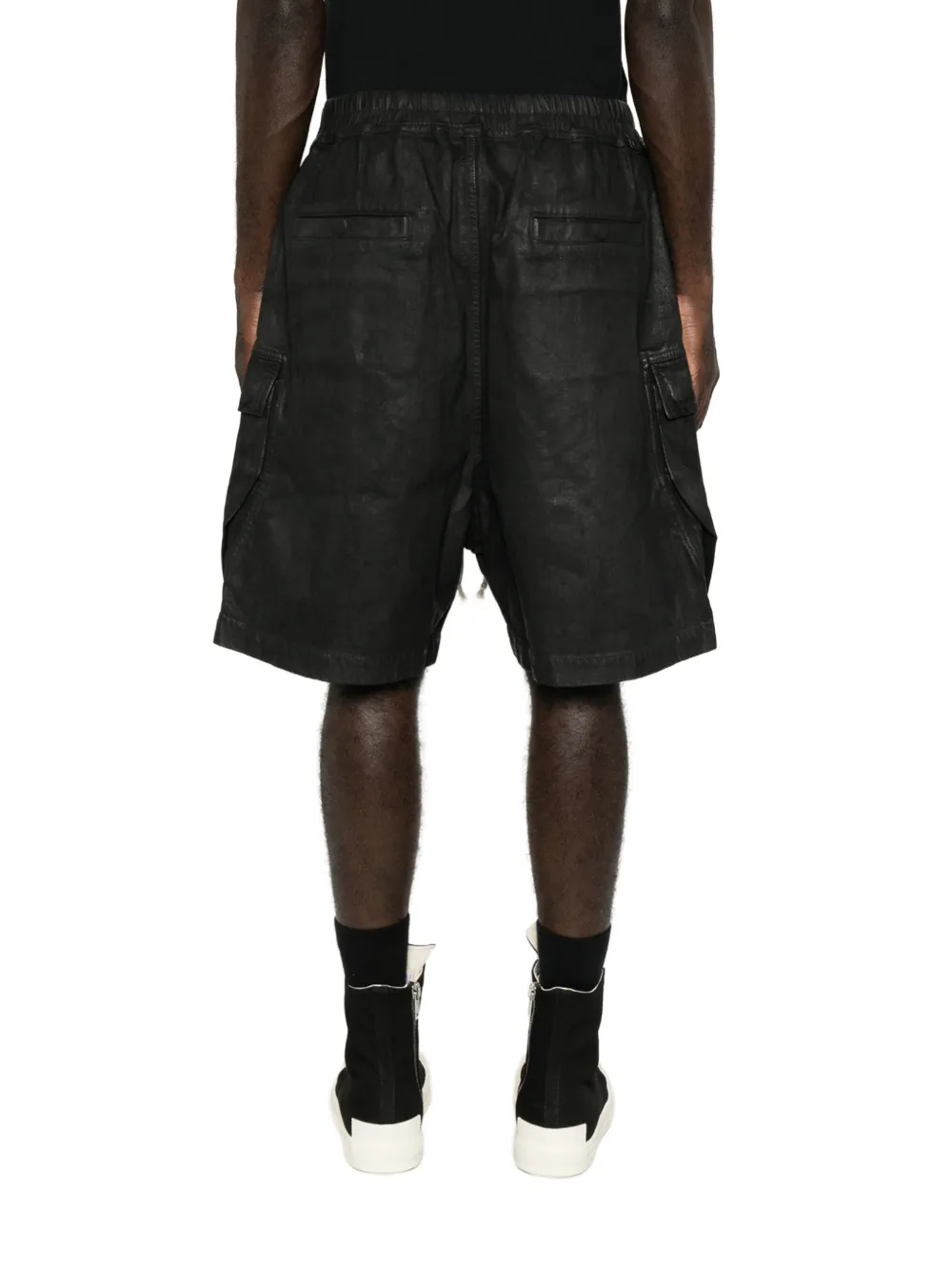 Rick Owens DRKSHDW Cargobela drawstring cargo shorts Zwart