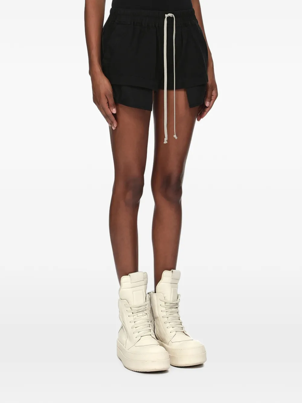 Rick Owens DRKSHDW Gelaagde shorts Zwart