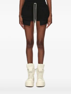 Ann Demeulemeester Ante レーストリム ショートパンツ | ブラック