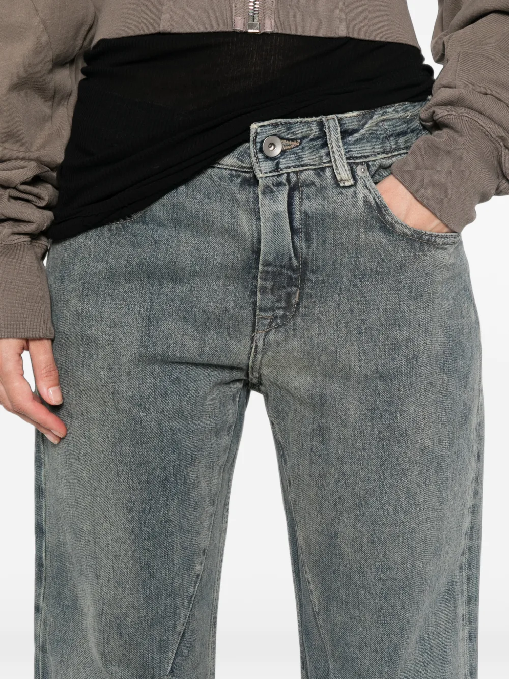 Rick Owens DRKSHDW Jeans met vervaagd effect Blauw