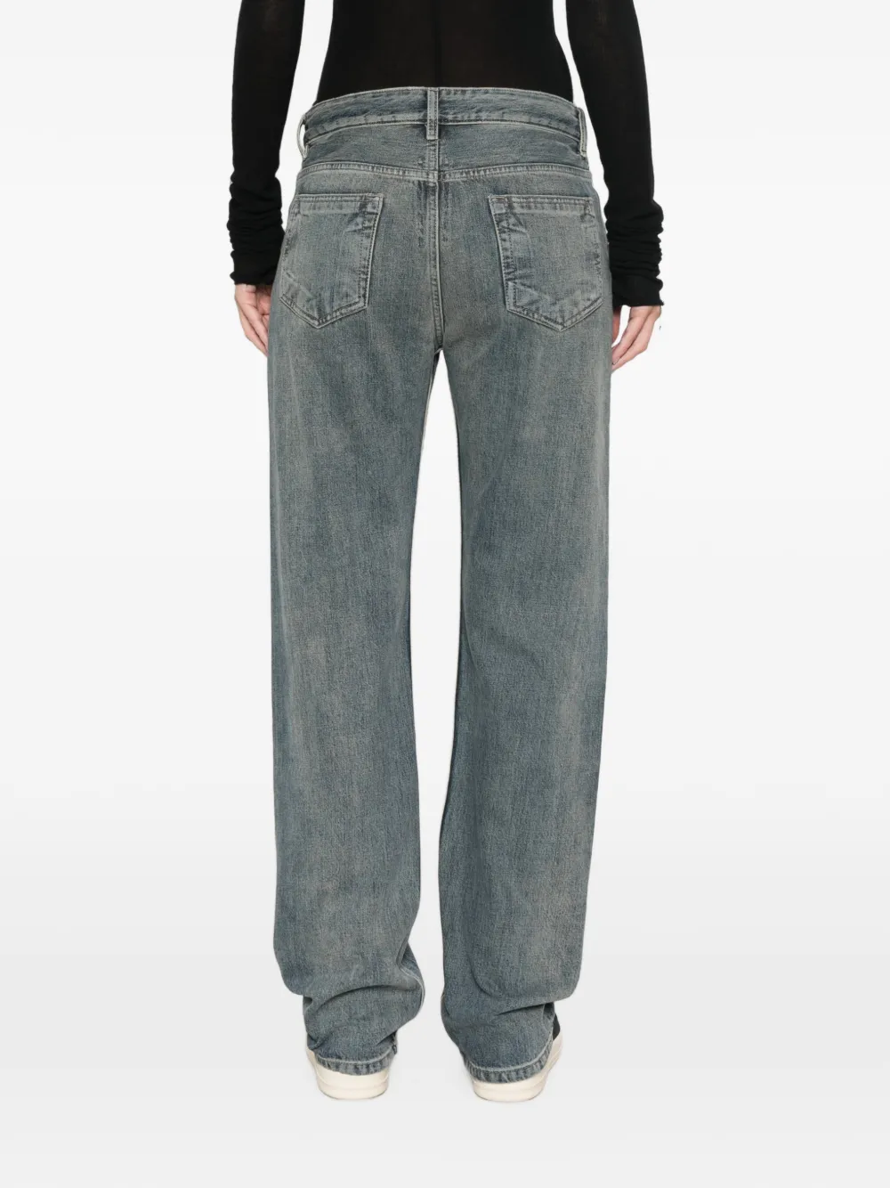 Rick Owens DRKSHDW Jeans met vervaagd effect Blauw