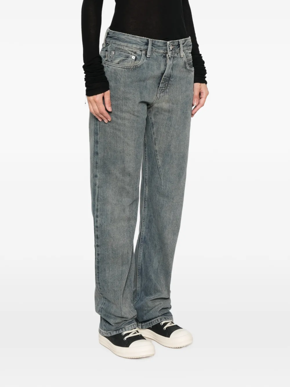 Rick Owens DRKSHDW Jeans met vervaagd effect Blauw